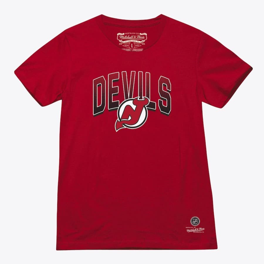Футболка Mitchell & Ness Women's Red New Jersey Devils Minor Penalty T-Shirt