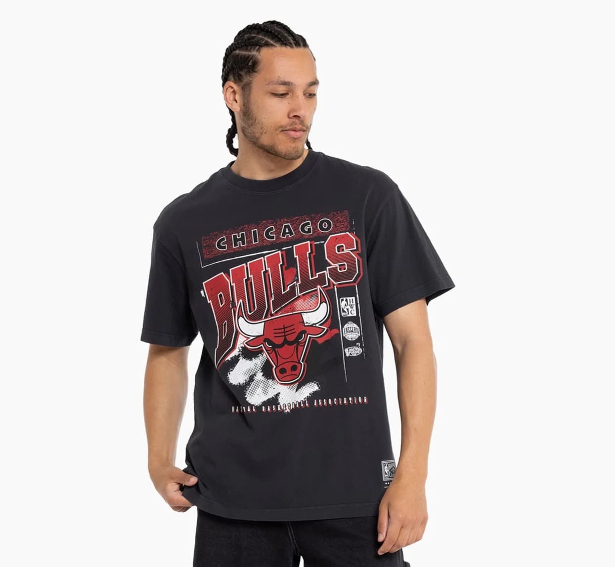 Футболка Mitchell & Ness Chicago Bulls Vintage Brush Off 2.0 NBA T-Shirt