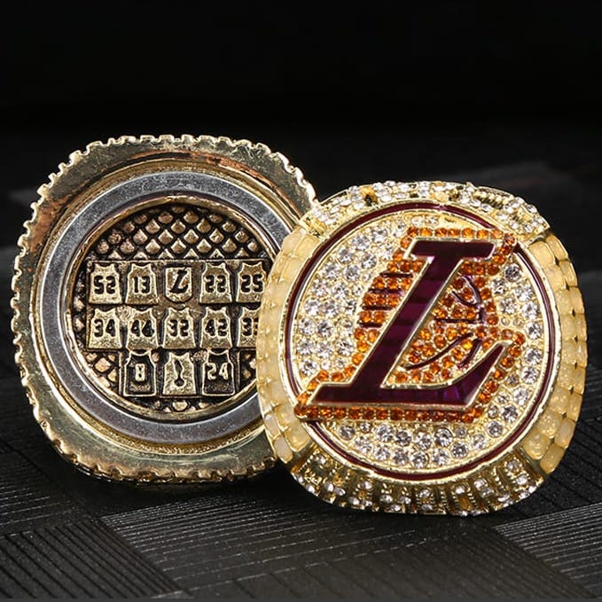 Кольцо Jinduo James Lakers 2020 Double Championship Ring