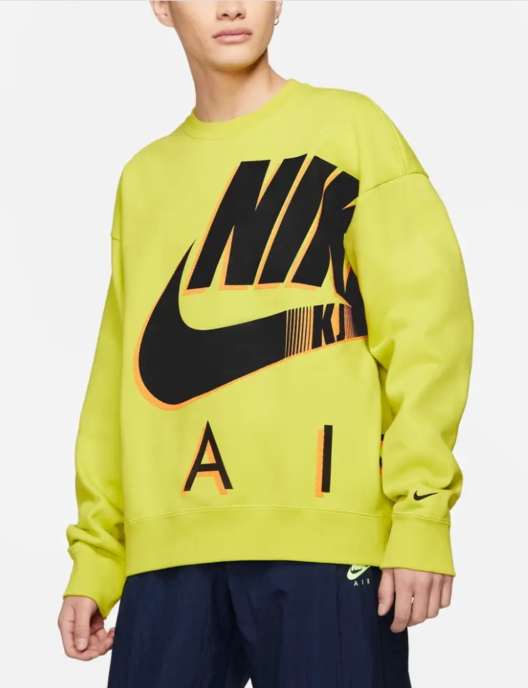 Толстовка Nike x Kim Jones Fleece Crewneck Volt