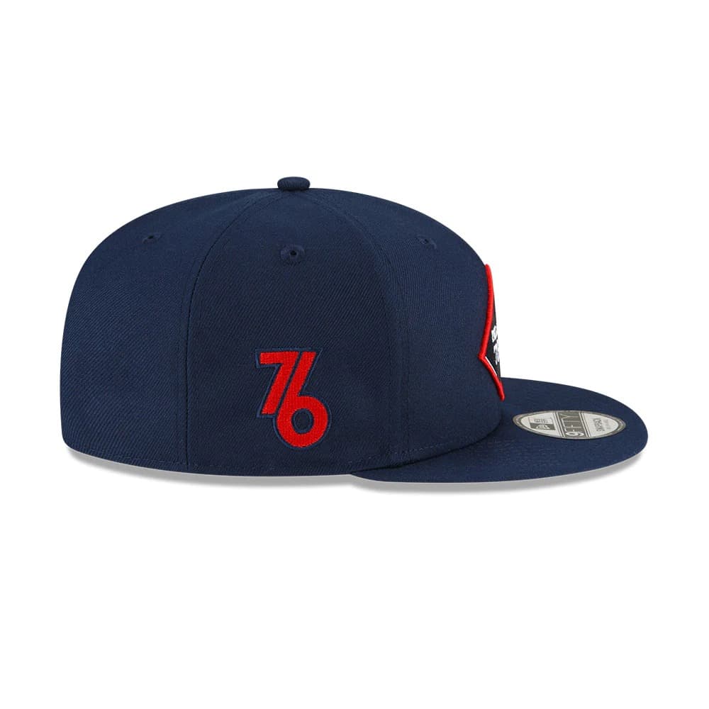 Бейсболка New Era Philadelphia 76ers 9FIFTY Alternate 2024 City Edition NBA Snapback Hat