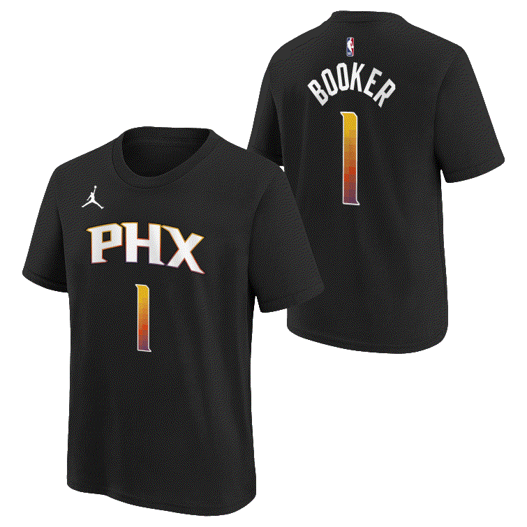 Баскетбольная футболка Nike Devin Booker Phoenix Suns 2024 Youth Statement Edition NBA T-Shirt