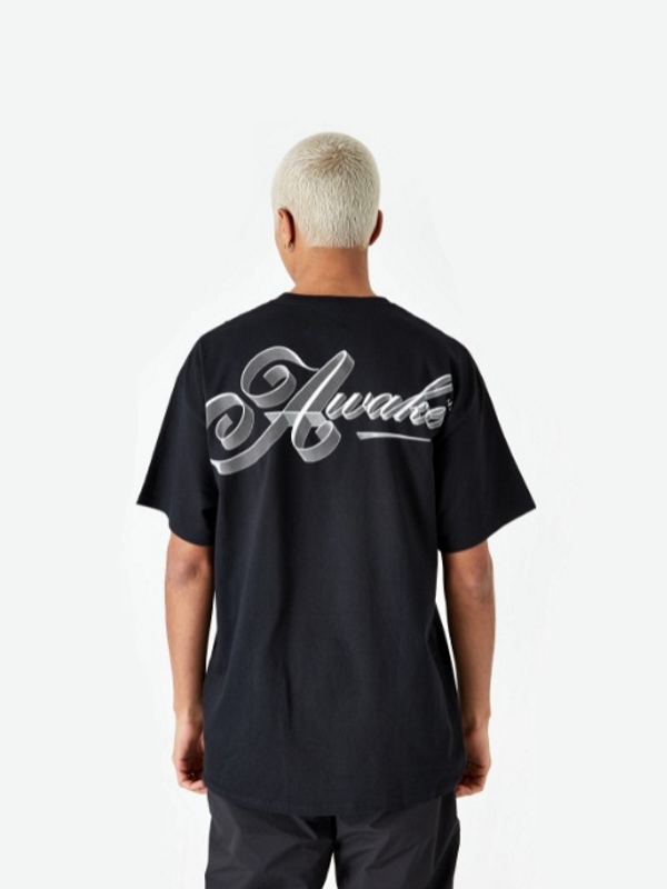 Футболка Awake Ribbon Script Logo Tee Black