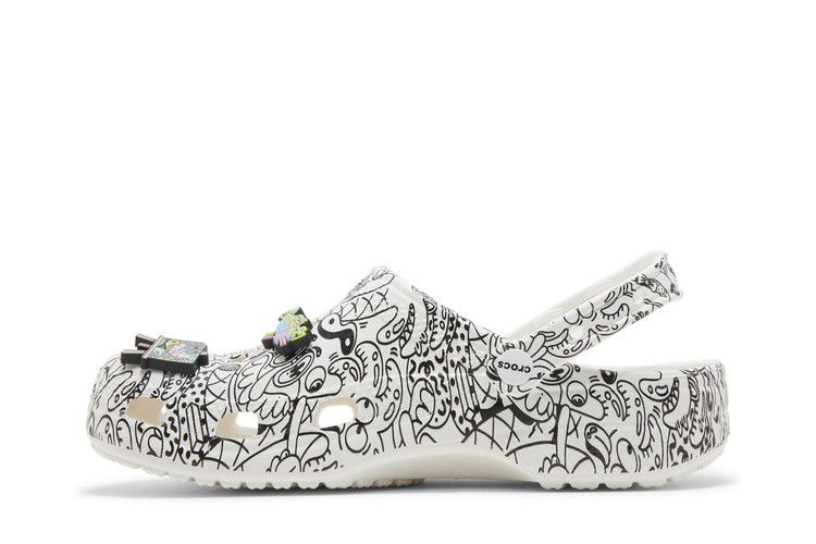 Кроссовки Crocs Steven Harrington x Classic Clog 'Quickstrike - White Black'