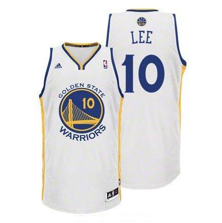 Баскетбольная джерси 2014 Warriors #10 David Lee Revolution 30 Swingman