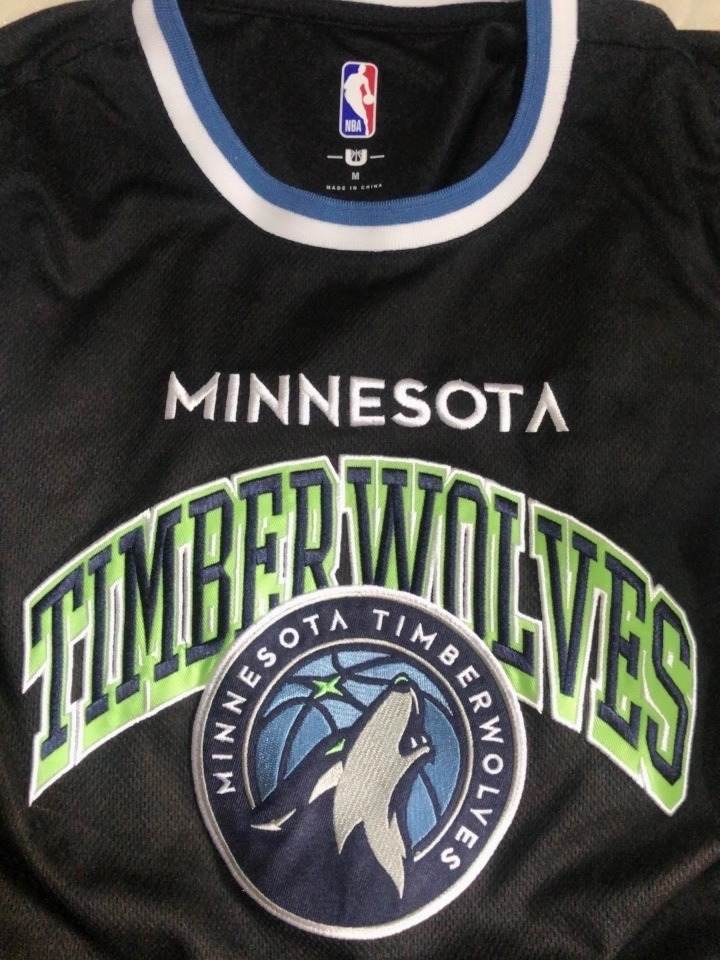 Баскетбольная джерси Buck Up Minnesota Timberwolves Black Jersey