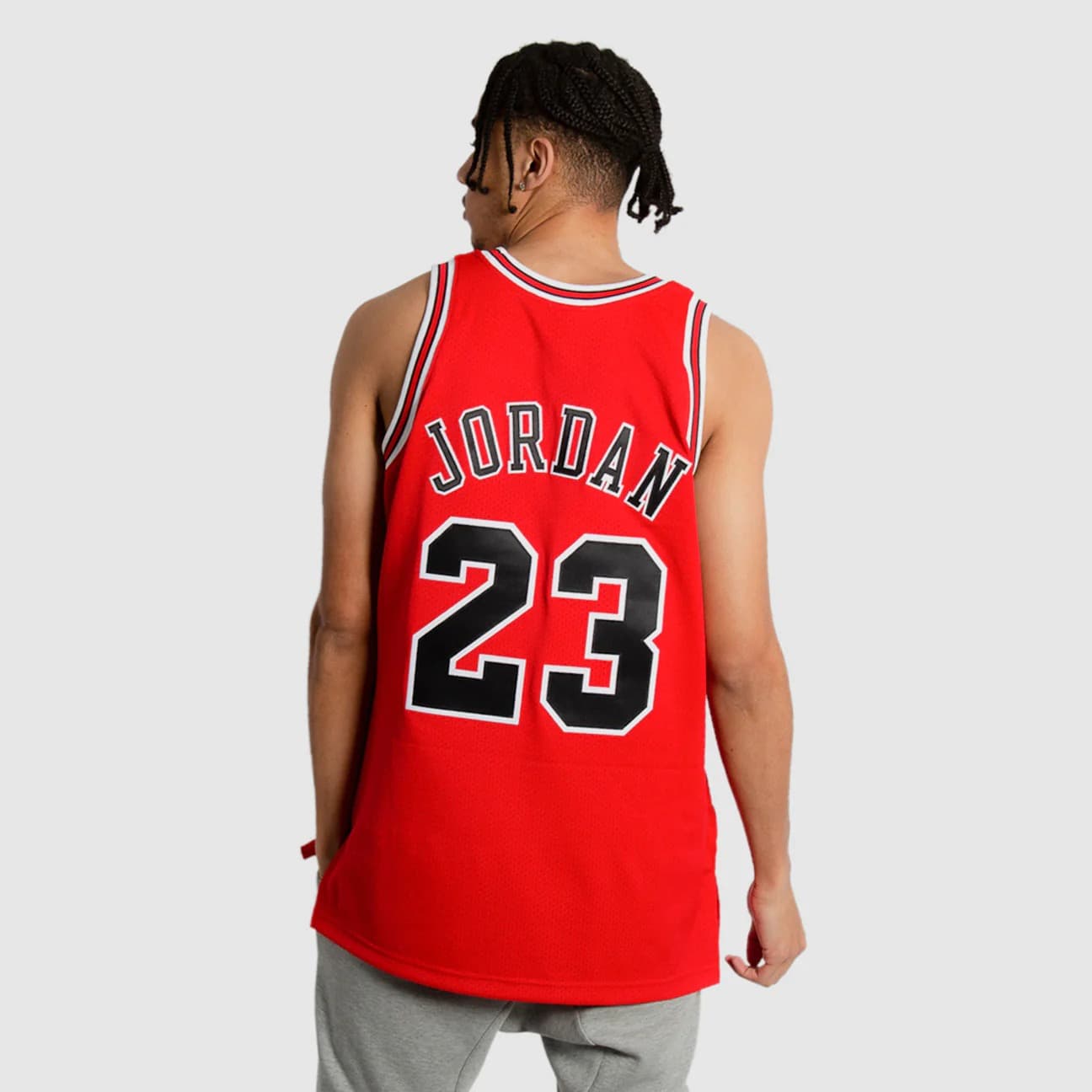 Баскетбольная джерси 1995-1996 Chicago Bulls Michael Jordan #23 Authentic Finals Hardwood Classic Red Jersey