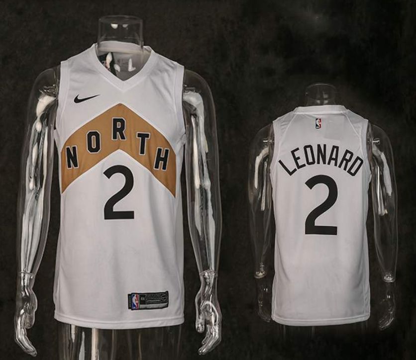 Баскетбольная джерси 2018-19 Kawhi Leonard Raptors #2 City White