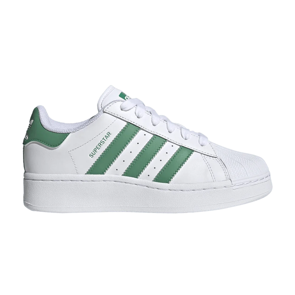 Krossovki-adidas-Wmns-Superstar-XLG-White-Semi-Court-Green