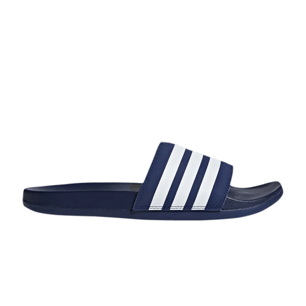 Adidas Adilette Comfort Slides 'Dark Blue White'
