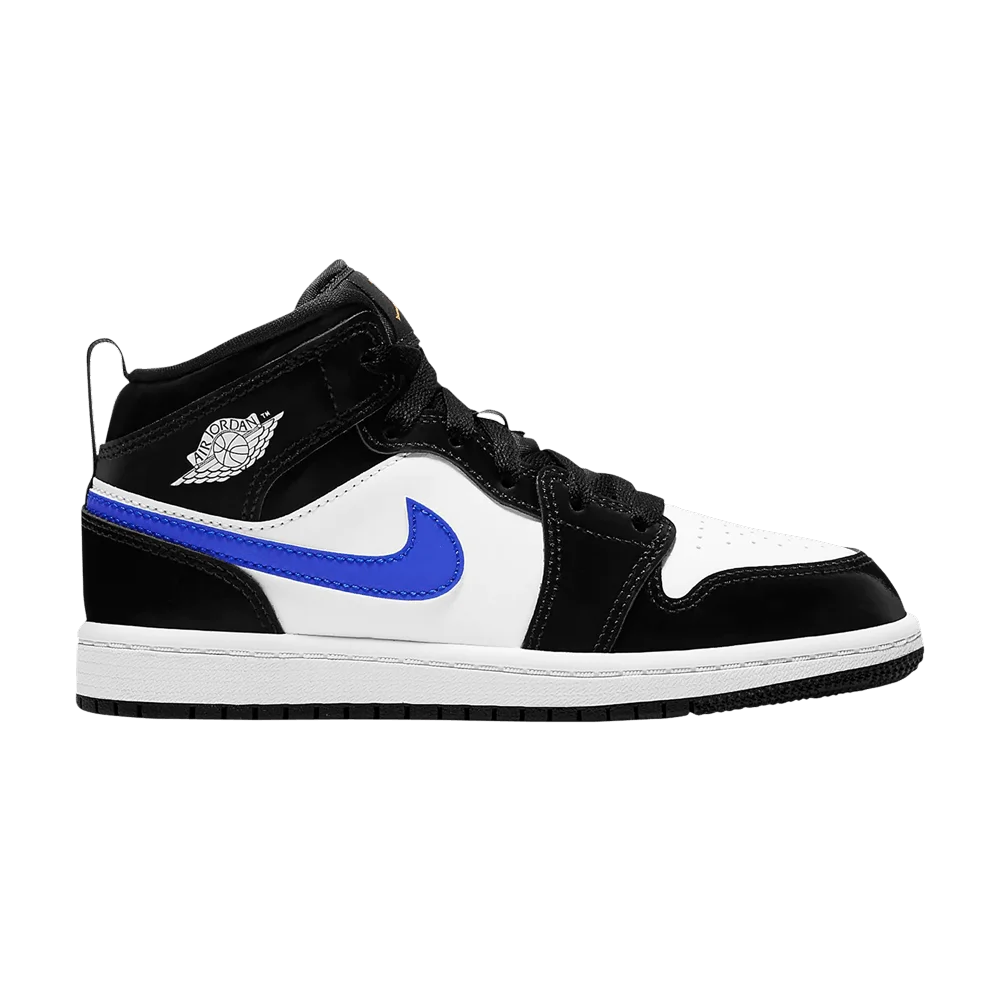 Krossovki-Air-Jordan-1-Mid-PS-Black-Racer-Blue