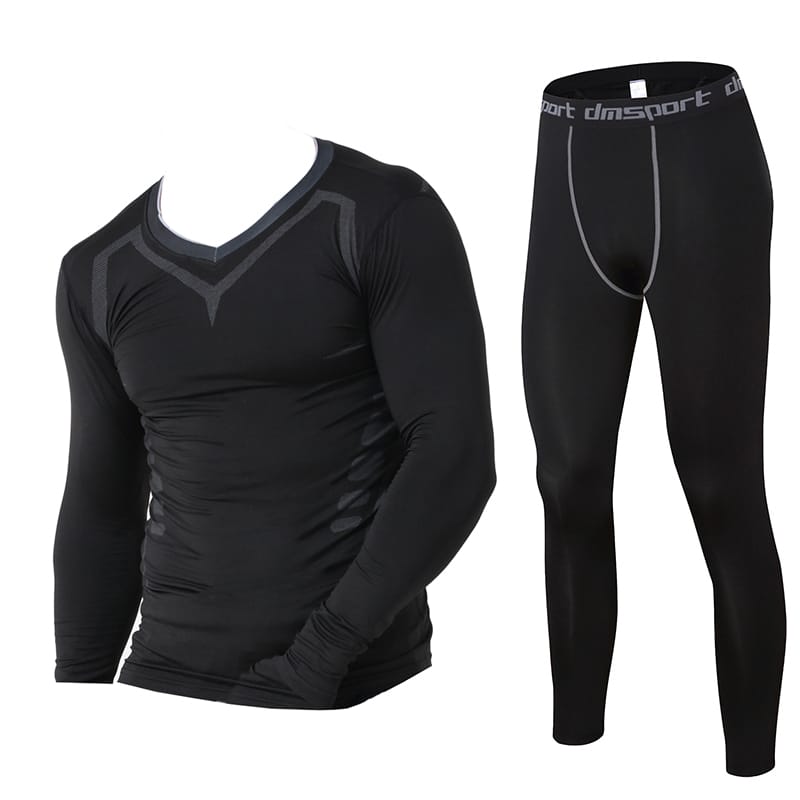 Компрессионный костюм Daiong Tech Black Longsleeve Set