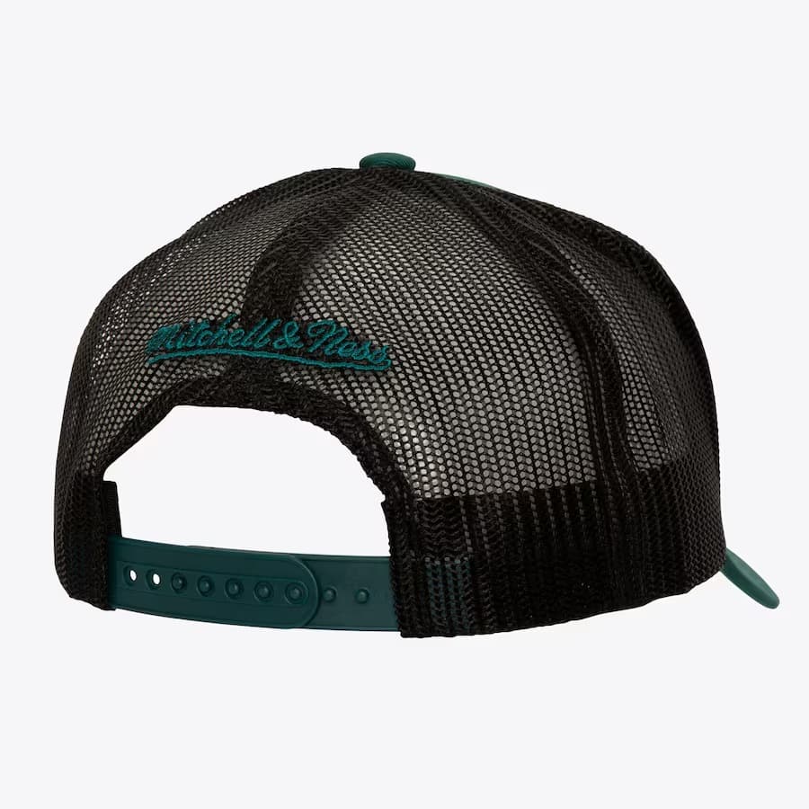 Бейсболка Mitchell & Ness Aqua Miami Dolphins Core Trucker Snapback Hat