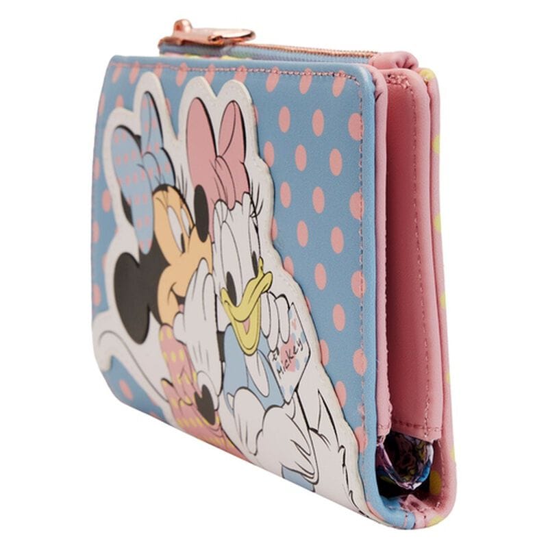 Minnie-and-Daisy-Pastel-Polka-Dot-Flap-Wallet-5