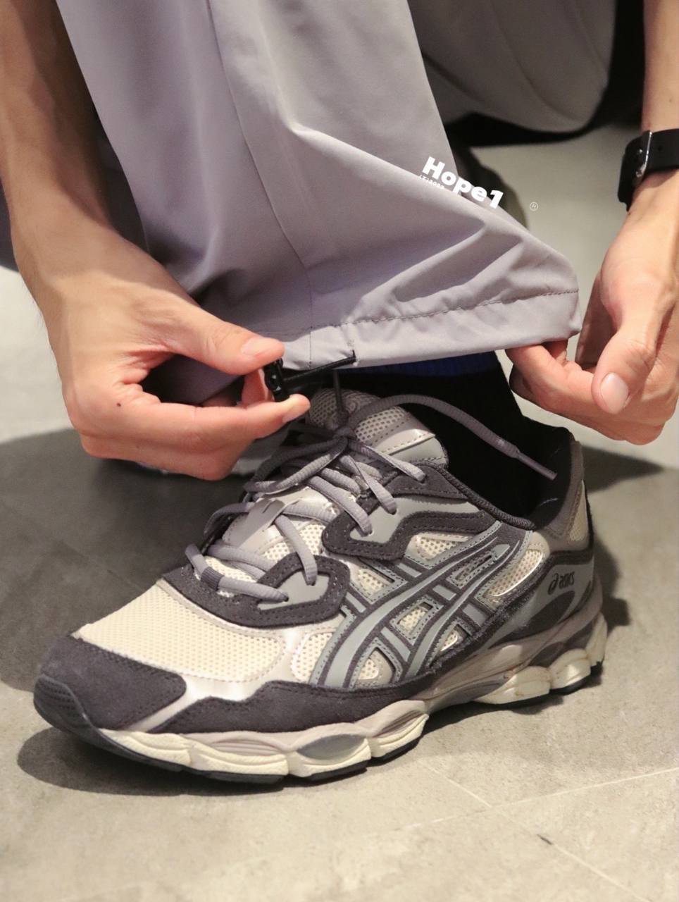 Кроссовки Asics Gel NYC Oatmeal Obsidian Grey