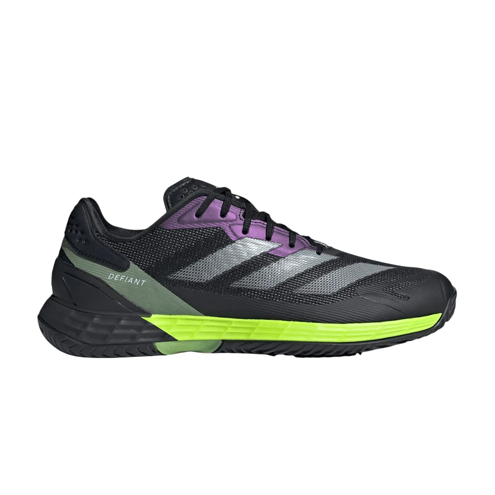 Krossovki-adidas-Defiant-Speed-2-Core-Black-Iron-Metallic-Lucid-Lemon