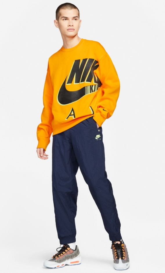 Толстовка Nike x Kim Jones Fleece Crewneck Orange