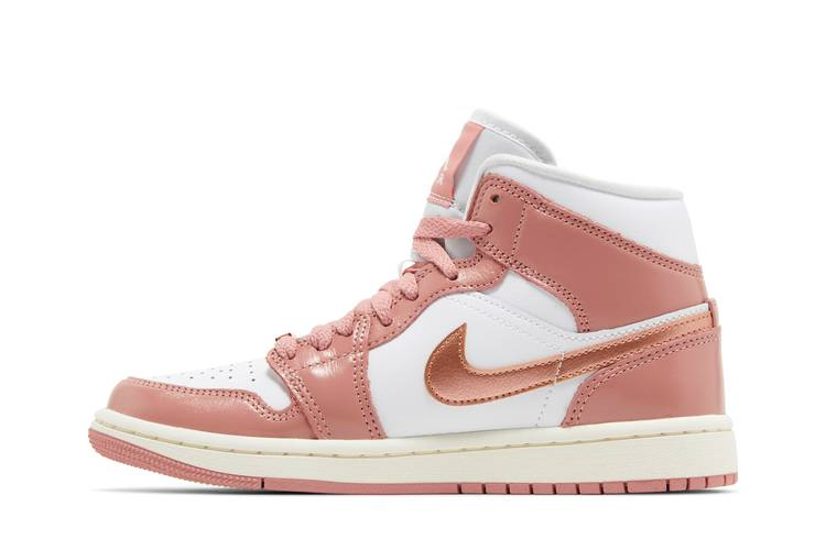 Кроссовки Wmns Air Jordan 1 Mid SE 'Red Stardust'