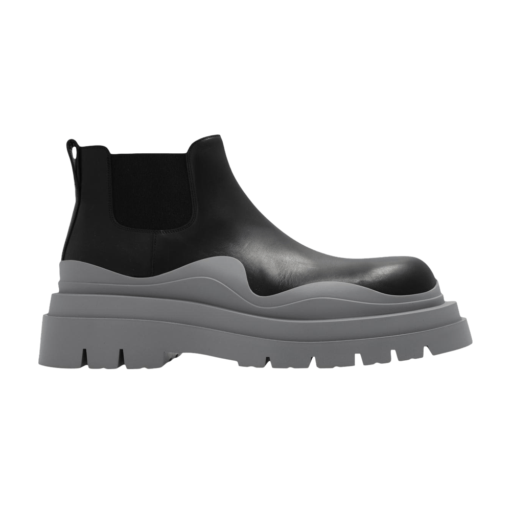 Bottega Veneta Tire Cropped Boot 'Black Vapor'