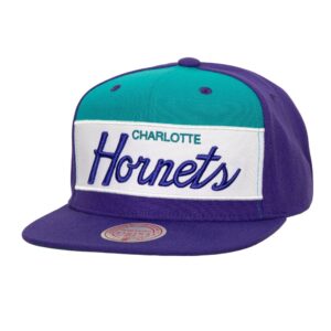 Mitchell-Ness-Retro-Sport-Snapback-HWC-Charlotte-Hornets-Hat-300x300