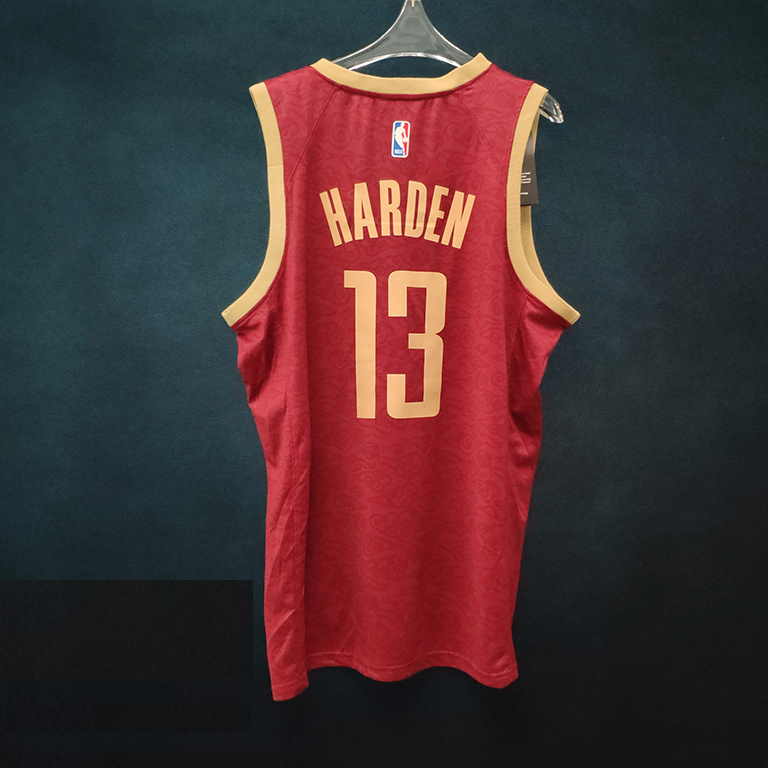 Баскетбольная джерси 2018-19 James Harden Rockets #13 City Red