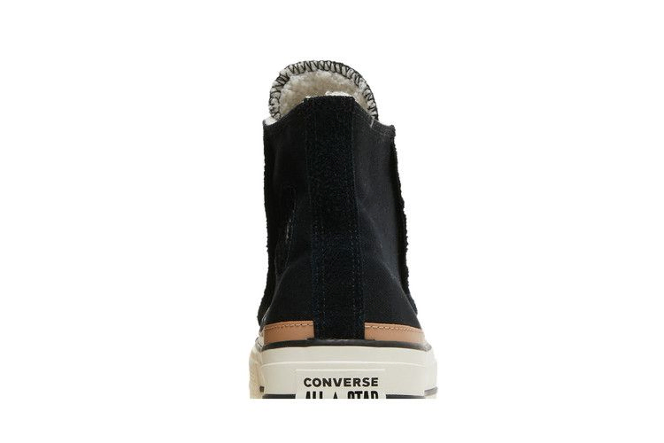 Кроссовки Converse Wmns Chuck Taylor All Star Raw Edge Platform High 'Black Champagne Tan'