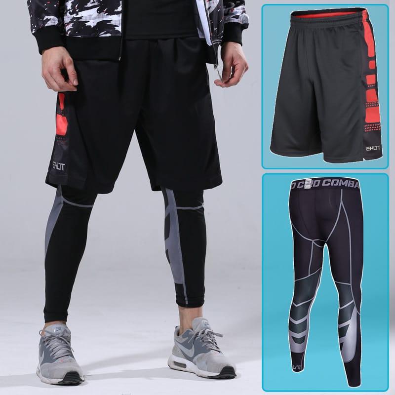 Компрессионный комплект шорты и тайтсы Ehot Arrow Black Shorts-Tights Set