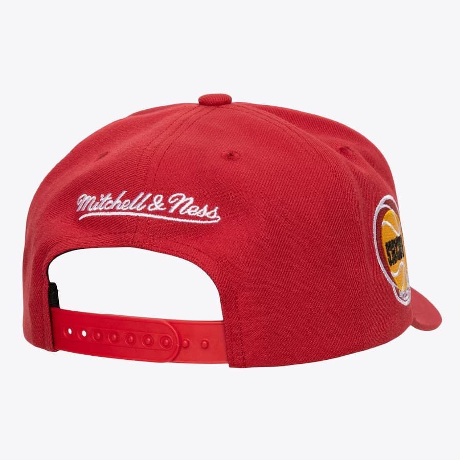 Бейсболка Mitchell & Ness Red Houston Rockets Hardwood Classics Upside Pro Snapback Hat
