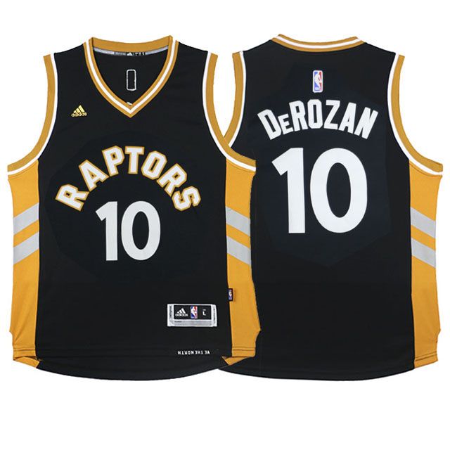 Баскетбольная майка 2015-16 DeMar DeRozan Toronto Raptors #10 Away Alternate Brown Youth
