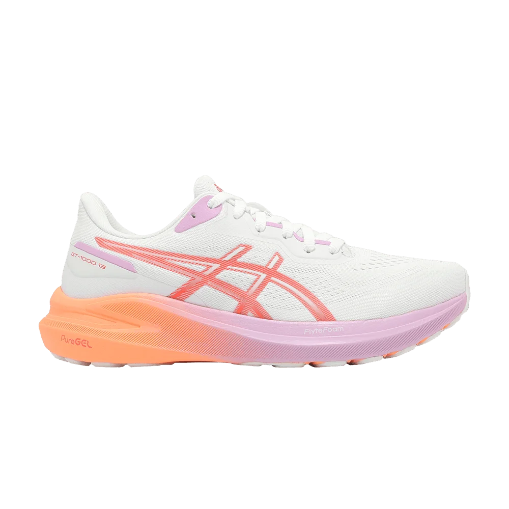 Krossovki-ASICS-Wmns-GT-1000-13-White-Coral-Reef