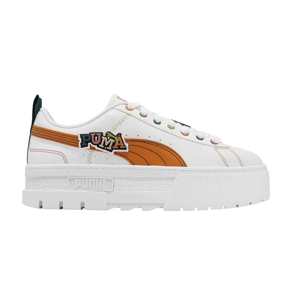 Krossovki-Puma-Wmns-Mayze-Pierced-White-Orange-Brick