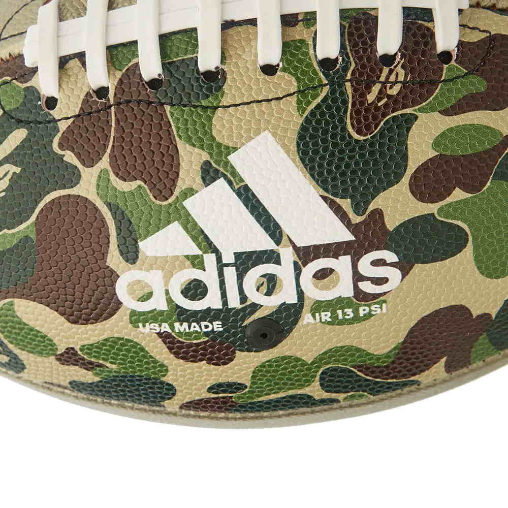 Мяч для американского футбола BAPE x adidas Football Green