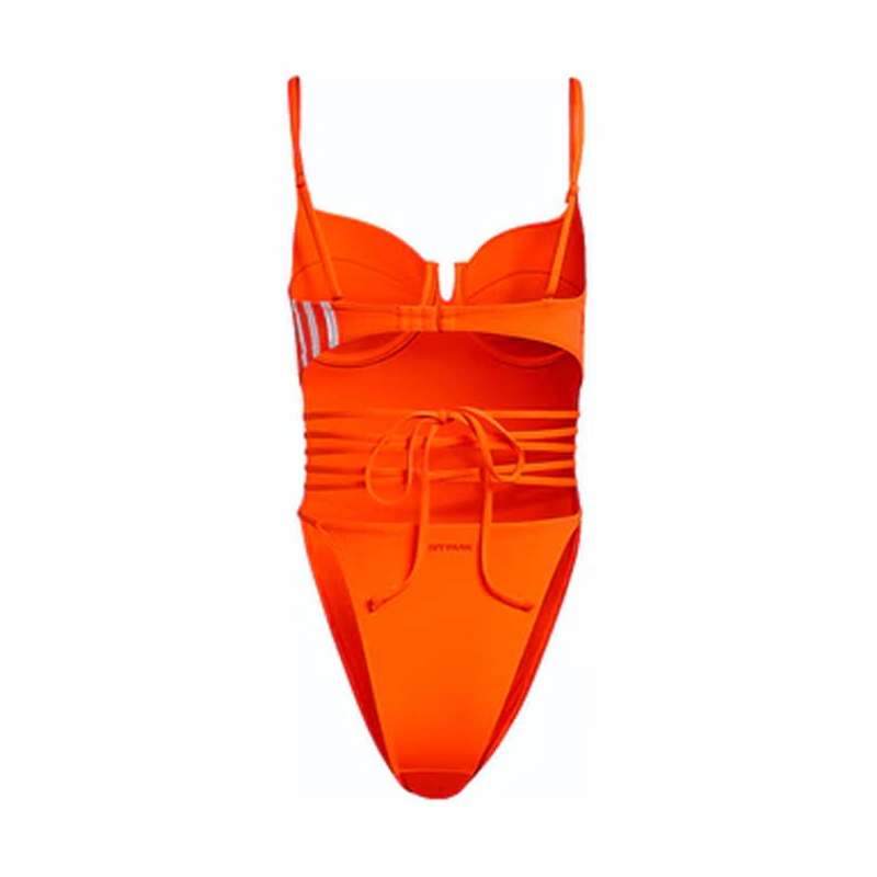 Спортивный купальник adidas Ivy Park Spaghetti Strap One Piece Swimsuit Solar Orange