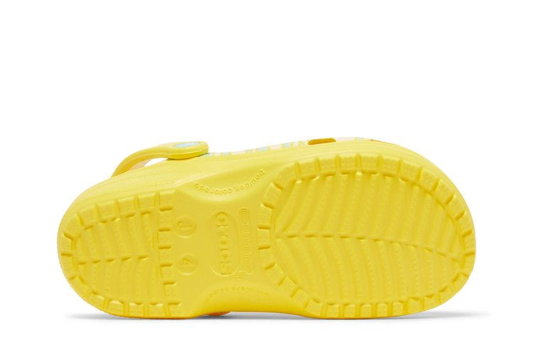 Кроссовки Crocs Ron English x Classic Clog Kids 'Party Animals - Zebra Lemon'