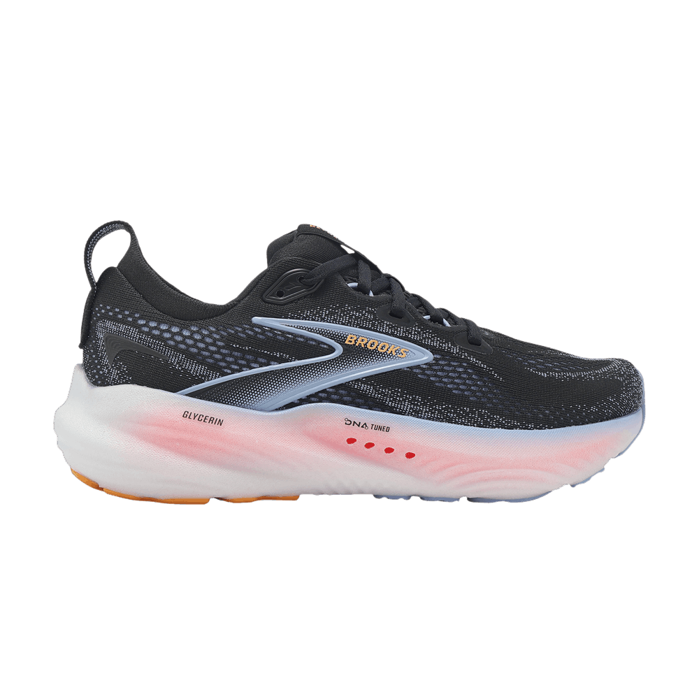 Кроссовки Brooks Wmns Glycerin 22 'Black Blue Heron Orange'