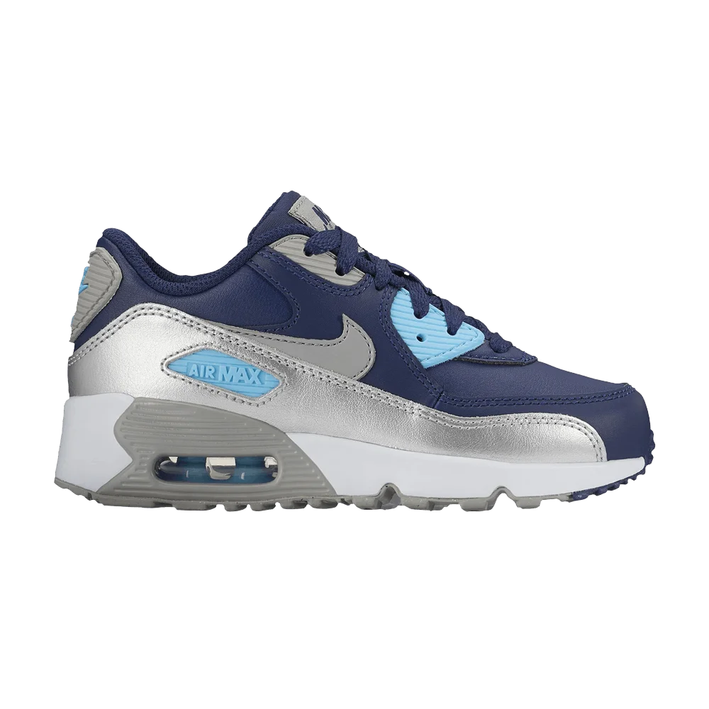 Krossovki-Nike-Air-Max-90-Leather-PS-Binary-Blue-Metallic-Silver