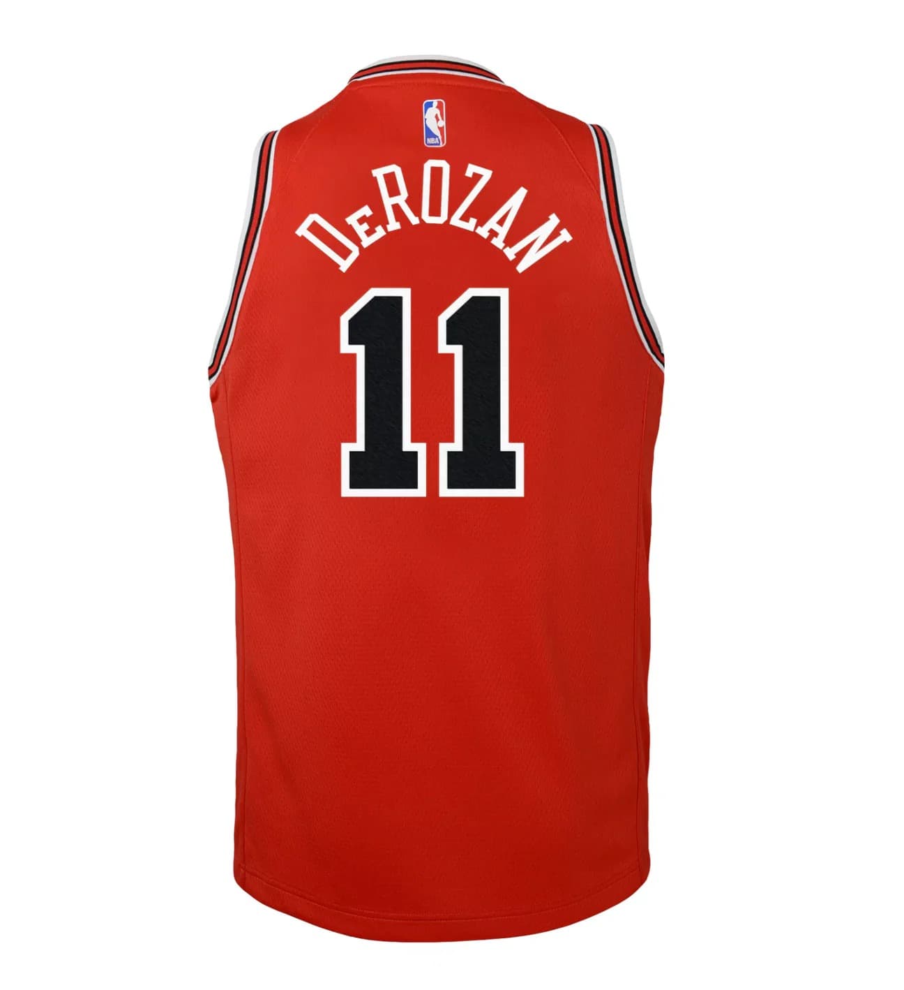 Баскетбольная джерси 2022-23 Chicago Bulls DeMar DeRozan #11 Youth Swingman Icon Edition Red Jersey