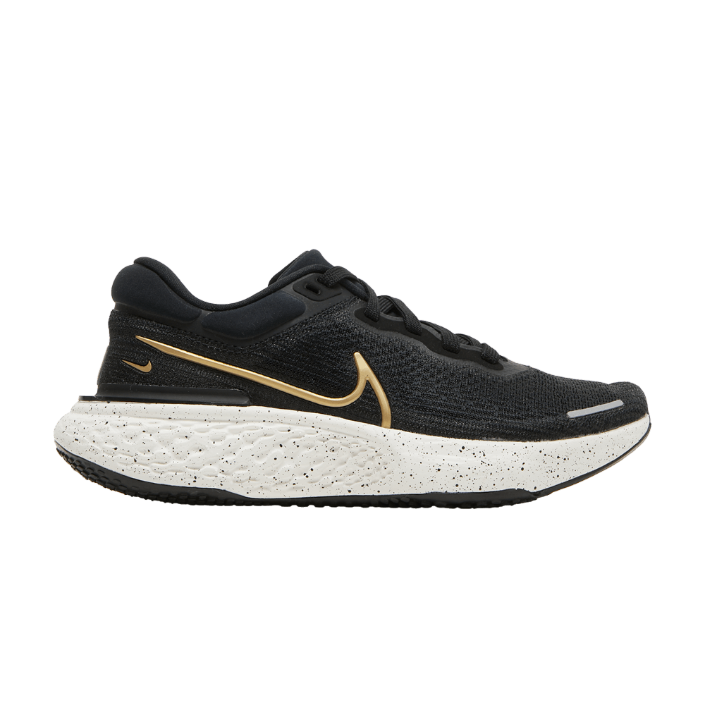 Кроссовки Nike Wmns ZoomX Invincible Run Flyknit 'Black Metallic Gold'
