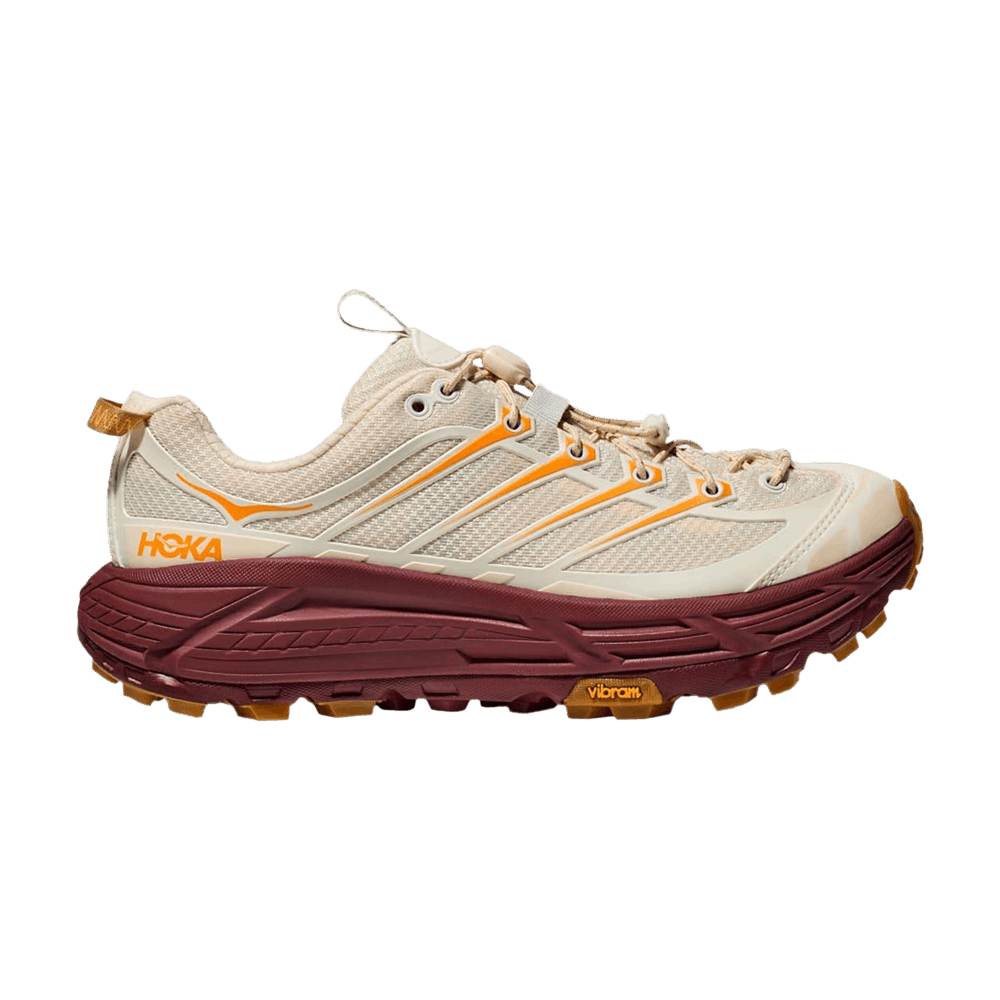 Кроссовки HOKA Mafate Three2 'Vanilla Varsity Burgundy'