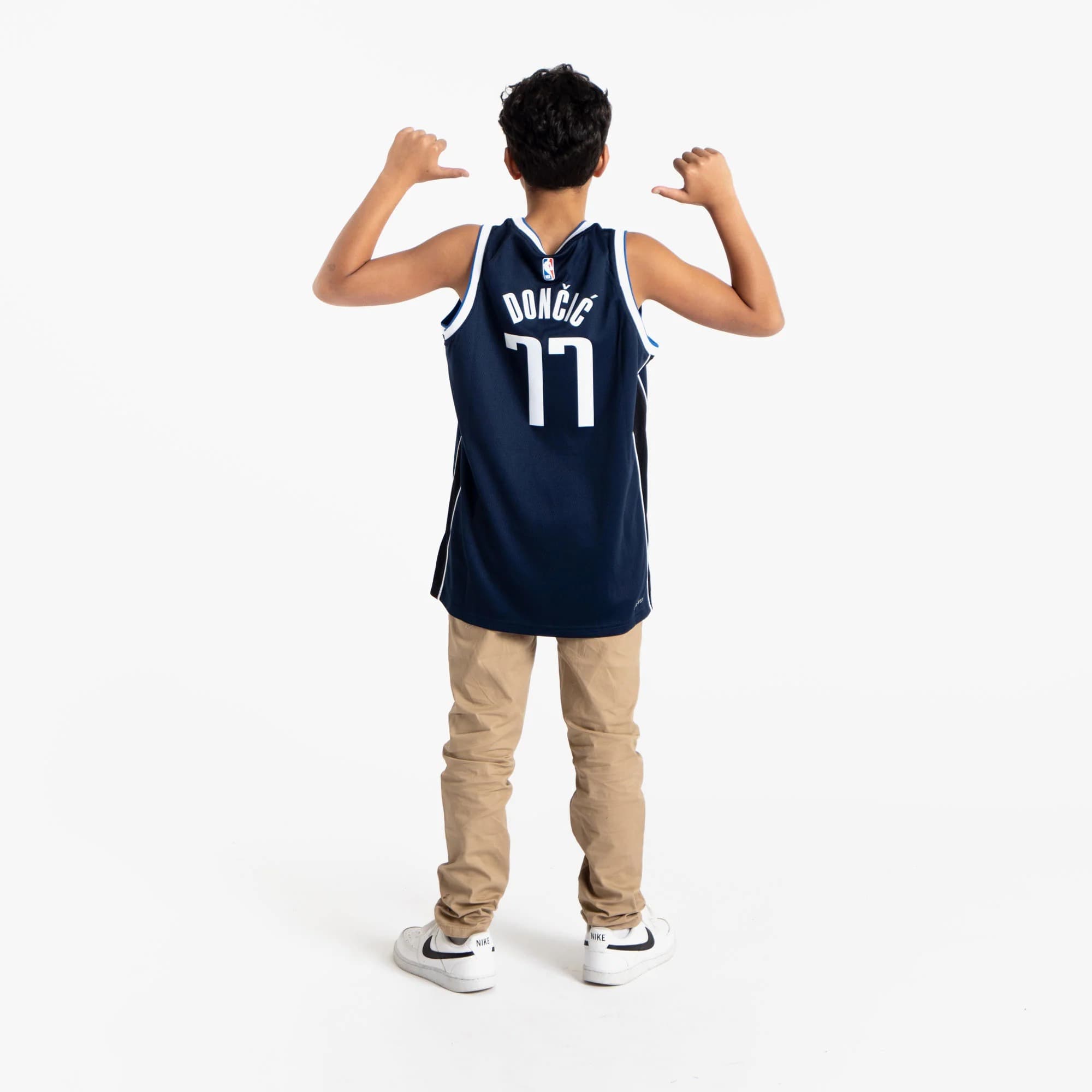 2022-2023-Dallas-Mavericks-Luka-Doncic-77-Youth-NBA-Swingman-Statement-Edition-Dark-Blue-Jersey-4