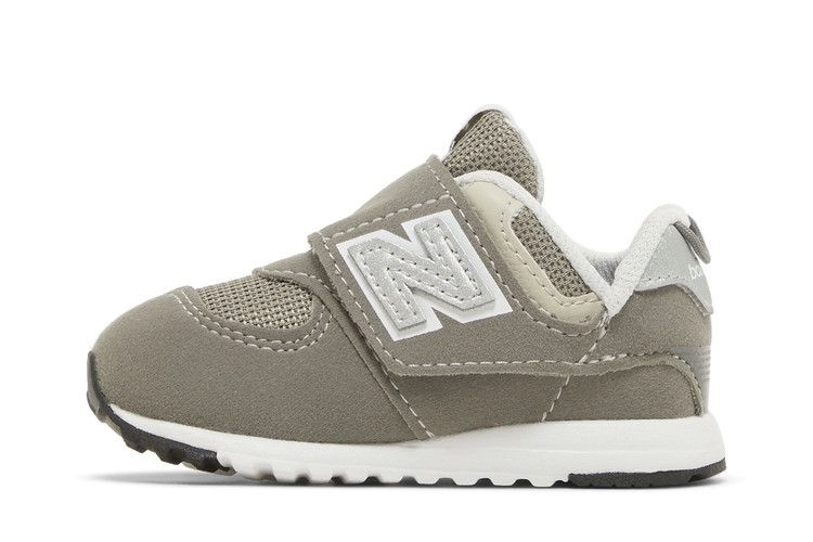 Кроссовки New Balance 574 New-B Hook & Loop Toddler 'Rain Cloud Silver Metallic'