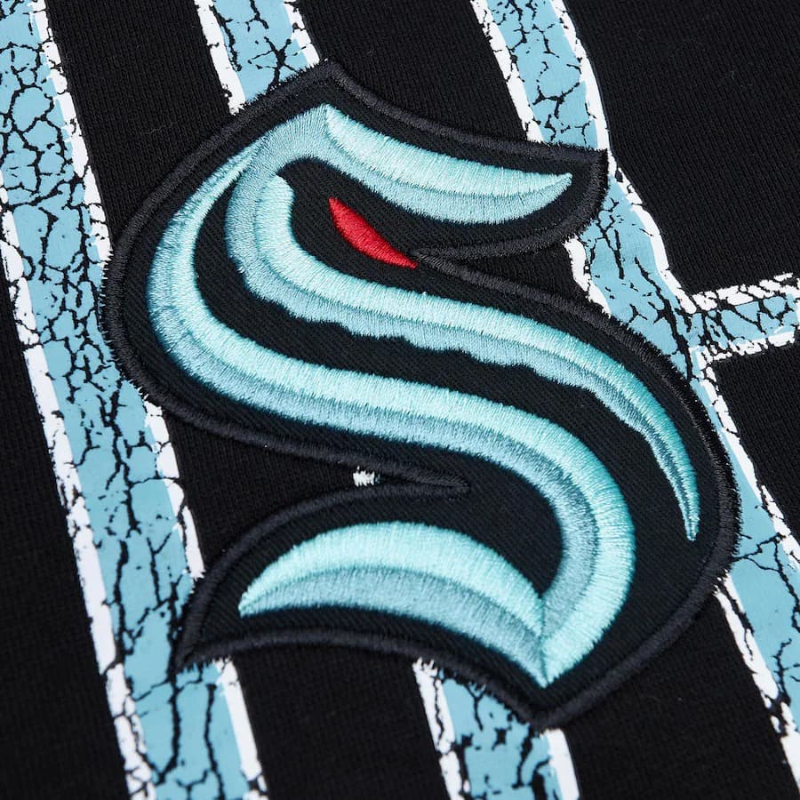 Худи Mitchell & Ness Black Seattle Kraken Team OG Fleece Pullover Hoodie