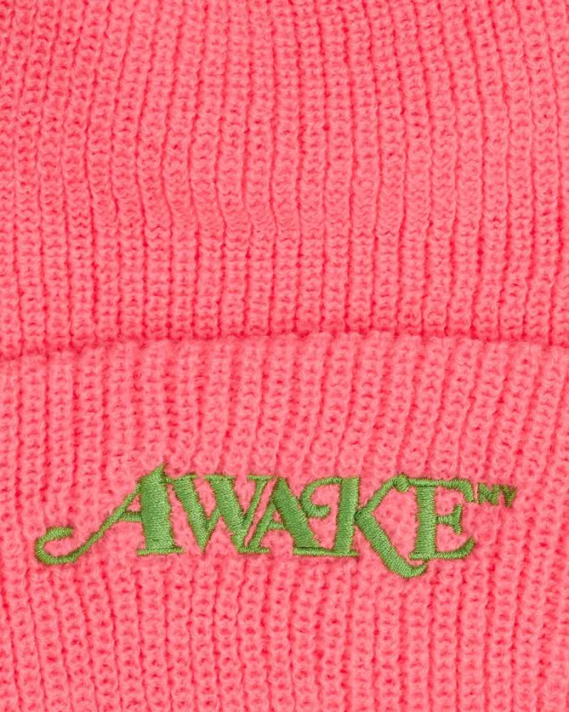 Awake-Loose-Gauge-Classic-Logo-Beanie-Hot-Pink-2