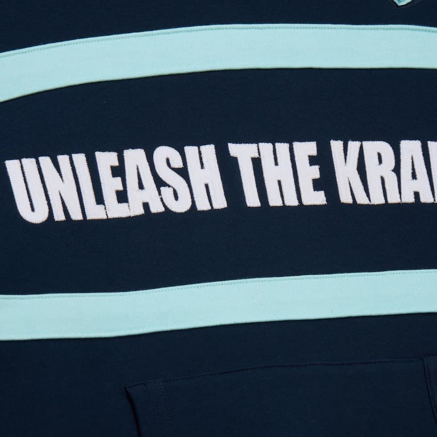 Худи Mitchell & Ness Navy Seattle Kraken Head Coach Fleece Pullover Hoodie