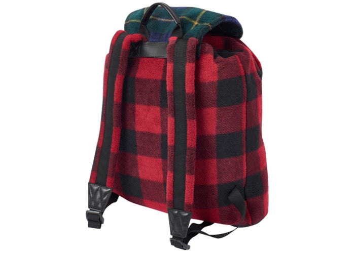 Рюкзак Palace Ralph Lauren Fleece Backpack Glen Plaid Yellow Buffalo