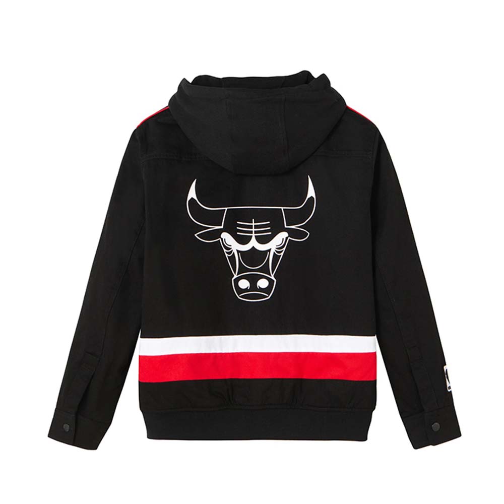 Куртка с капюшоном 2020 Chicago Bulls Black Jacket Mens