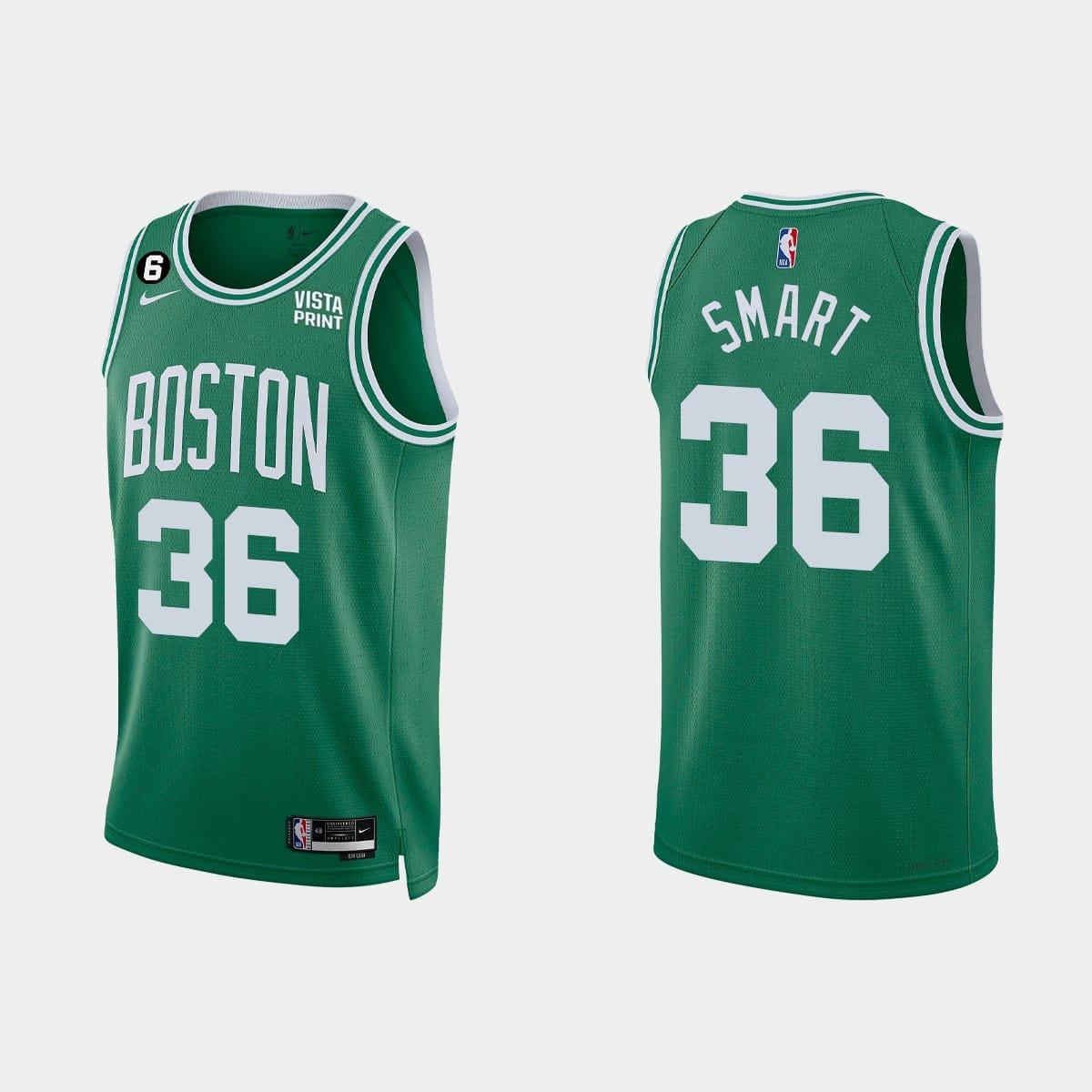 Баскетбольная джерси 2022-23 Boston Celtics #36 Marcus Smart Icon Kelly Green Jersey