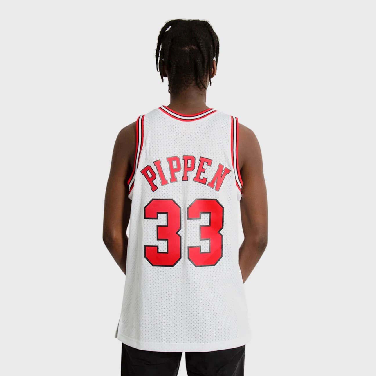 Баскетбольная джерси 1997-1998 Chicago Bulls Scottie Pippen #33 Swingman Hardwood Classic White Jersey