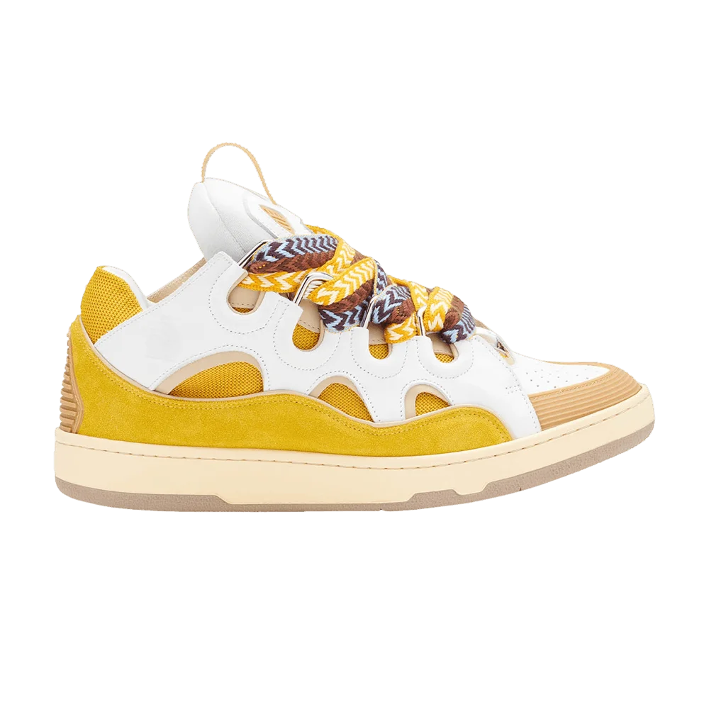 Кроссовки Lanvin Curb Sneakers 'White Yellow'