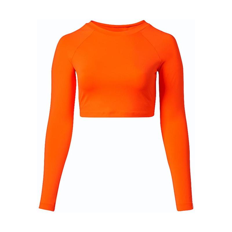 Спортивный топ adidas Ivy Park Rash Guard Top (Plus Size) Solar Orange